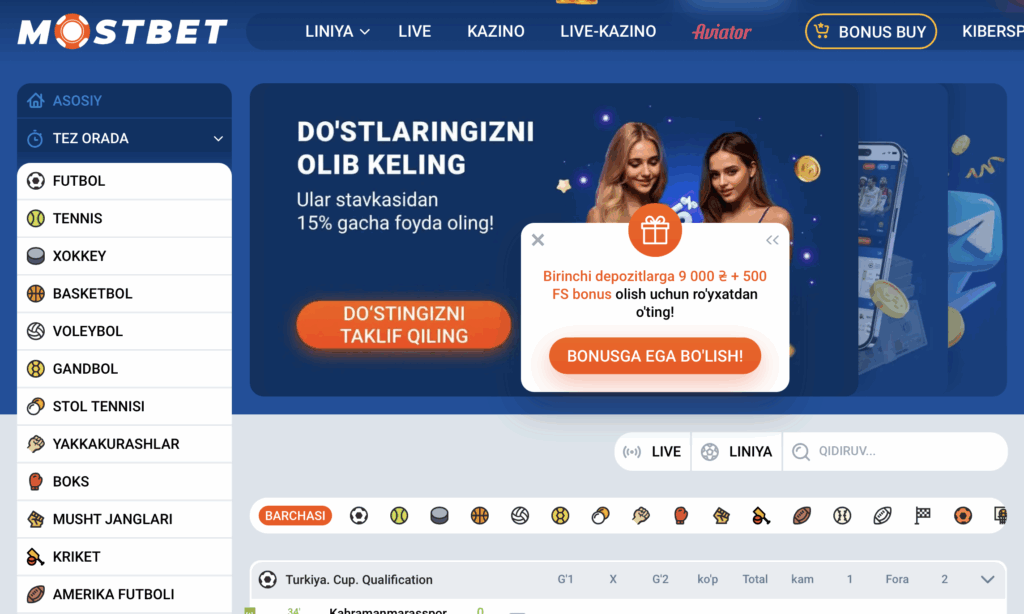 Shaxsiy kabinetning asosiy bo‘limlari